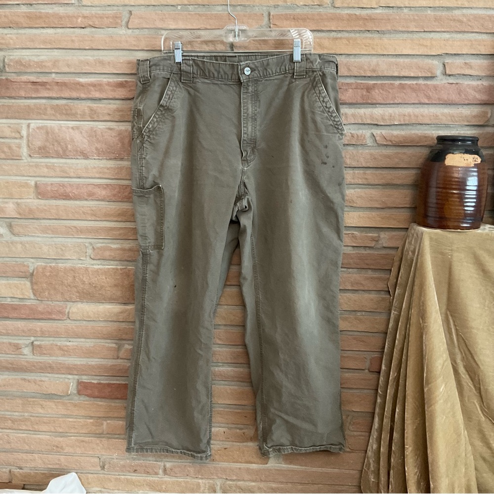 Men’s Carhartt Dungaree Fit Cotton Utility Pants 40x30 Well Worn